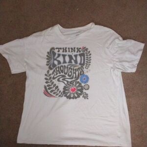 Kids White Graphic T-Shirt